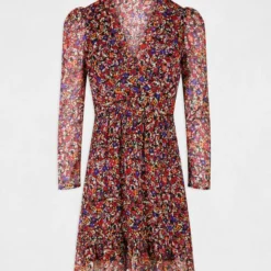 Robe Droite Fluide Imprimé Floral Multico Femme 9 Robe Droite Fluide Imprimé Floral Multico Femme -Morgandetoi Boutique robe droite fluide imprime floral multico femme vue3 32536300947240900