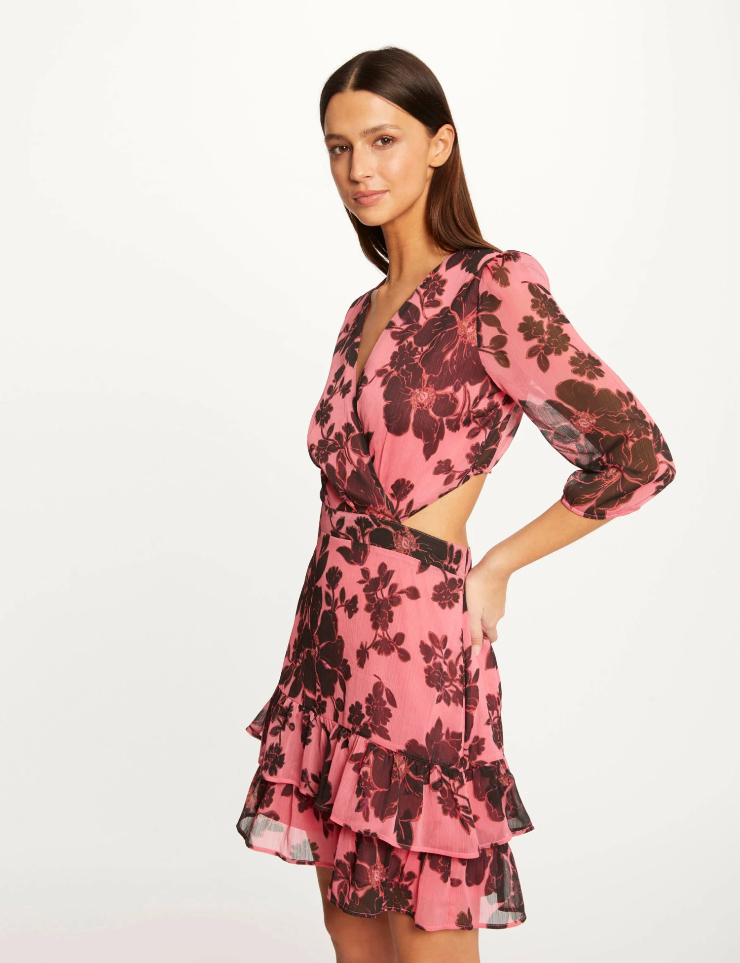 Robe Droite Imprimé Floral Multico Femme 1 Robe Droite Imprimé Floral Multico Femme
