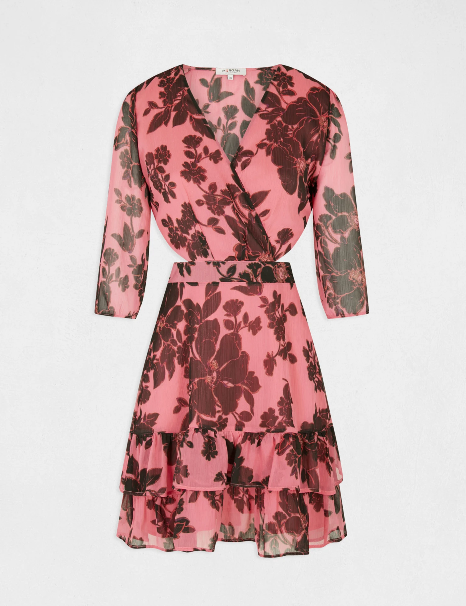 Robe Droite Imprimé Floral Multico Femme 5 Robe Droite Imprimé Floral Multico Femme – Image 5