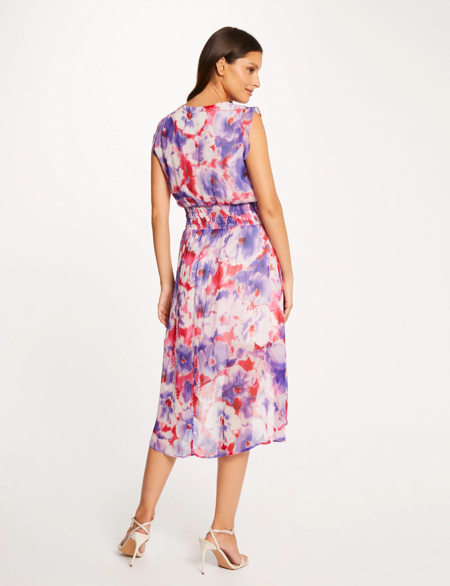 Robe Droite Sans Manches Imprimé Floral Multico Femme 2 Robe Droite Sans Manches Imprimé Floral Multico Femme – Image 2