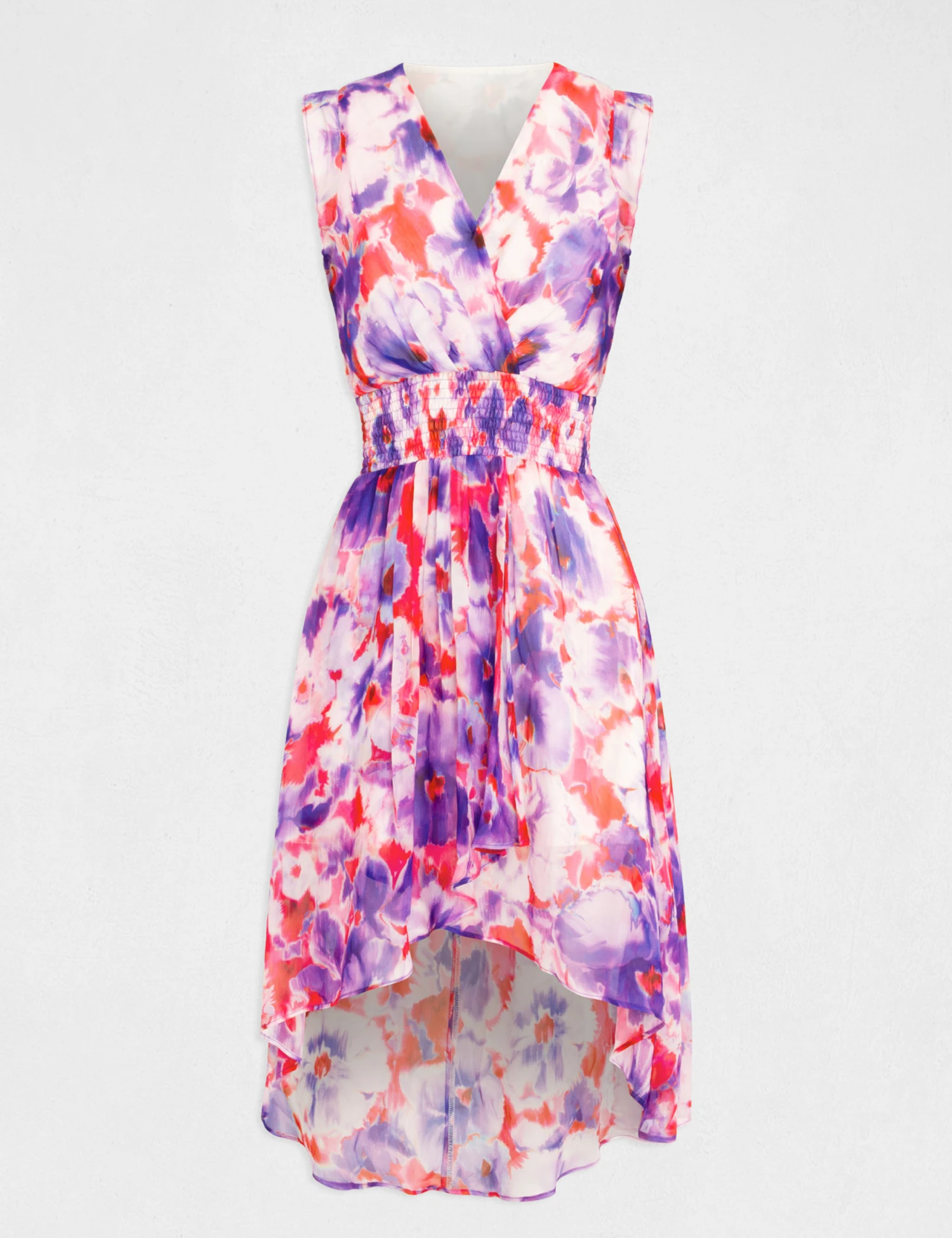 Robe Droite Sans Manches Imprimé Floral Multico Femme 4 Robe Droite Sans Manches Imprimé Floral Multico Femme – Image 4