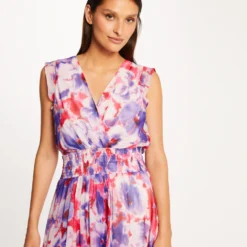 Robe Droite Sans Manches Imprimé Floral Multico Femme 7 Robe Droite Sans Manches Imprimé Floral Multico Femme -Morgandetoi Boutique robe droite sans manches imprime floral multico femme vue5 32536300951390900