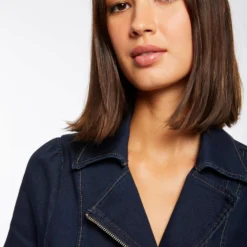 Robe Droite Zippée En Jean Jean Brut Femme -Morgandetoi Boutique robe droite zippee en jean jean brut femme vue6 32536300923370305