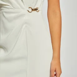 Robe Effet Portefeuille à Ornement Ecru Femme 8 Robe Effet Portefeuille à Ornement Ecru Femme -Morgandetoi Boutique robe effet portefeuille a ornement ecru femme vue6 32536300942470201