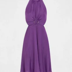 Robe évasée Avec Anneau Et Ouvertures Violet Fonce Femme -Morgandetoi Boutique robe evasee avec anneau et ouvertures violet fonce femme vue3 32536300930860311