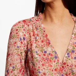 Robe évasée Imprimé Floral Multico Femme -Morgandetoi Boutique robe evasee imprime floral multico femme vue4 32536300945590900