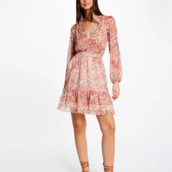 Robe évasée Imprimé Floral Multico Femme -Morgandetoi Boutique robe evasee imprime floral multico femme vue5 32536300945590900