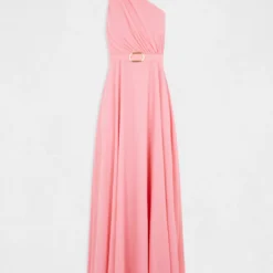 Robe Longue évasée Asymétrique Rose Clair Femme 10 Robe Longue évasée Asymétrique Rose Clair Femme -Morgandetoi Boutique robe longue evasee asymetrique rose clair femme vue3 32536300930360513