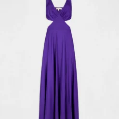 Robe Longue évasée Avec Ouvertures Violet Fonce Femme 8 Robe Longue évasée Avec Ouvertures Violet Fonce Femme -Morgandetoi Boutique robe longue evasee avec ouvertures violet fonce femme vue3 32536300932250311
