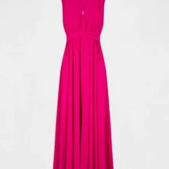 Robe Longue évasée Fendue Rose Fonce Femme 8 Robe Longue évasée Fendue Rose Fonce Femme -Morgandetoi Boutique robe longue evasee fendue rose fonce femme vue3 32536300931710515
