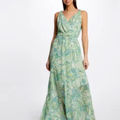 Robe Longue évasée Imprimé Cachemire Multico Femme -Morgandetoi Boutique robe longue evasee imprime cachemire multico femme vue5 32536300939620900