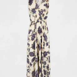 Robe Longue évasée Imprimé Floral Multico Femme -Morgandetoi Boutique robe longue evasee imprime floral multico femme vue3 32536300955250900