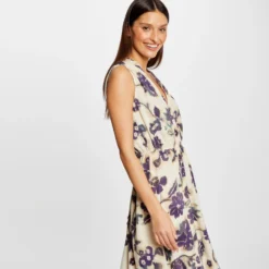 Robe Longue évasée Imprimé Floral Multico Femme -Morgandetoi Boutique robe longue evasee imprime floral multico femme vue5 32536300955250900