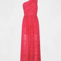 Robe Longue évasée Imprimé Léopard Rose Femme -Morgandetoi Boutique robe longue evasee imprime leopard rose femme vue3 32536300938580503