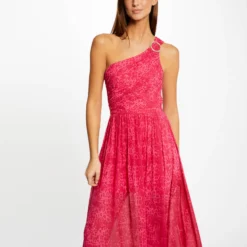 Robe Longue évasée Imprimé Léopard Rose Femme -Morgandetoi Boutique robe longue evasee imprime leopard rose femme vue5 32536300938580503