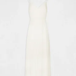 Robe Longue évasée Plissée à Dos Nu Ecru Femme -Morgandetoi Boutique robe longue evasee plissee a dos nu ecru femme vue3 32536300939280201