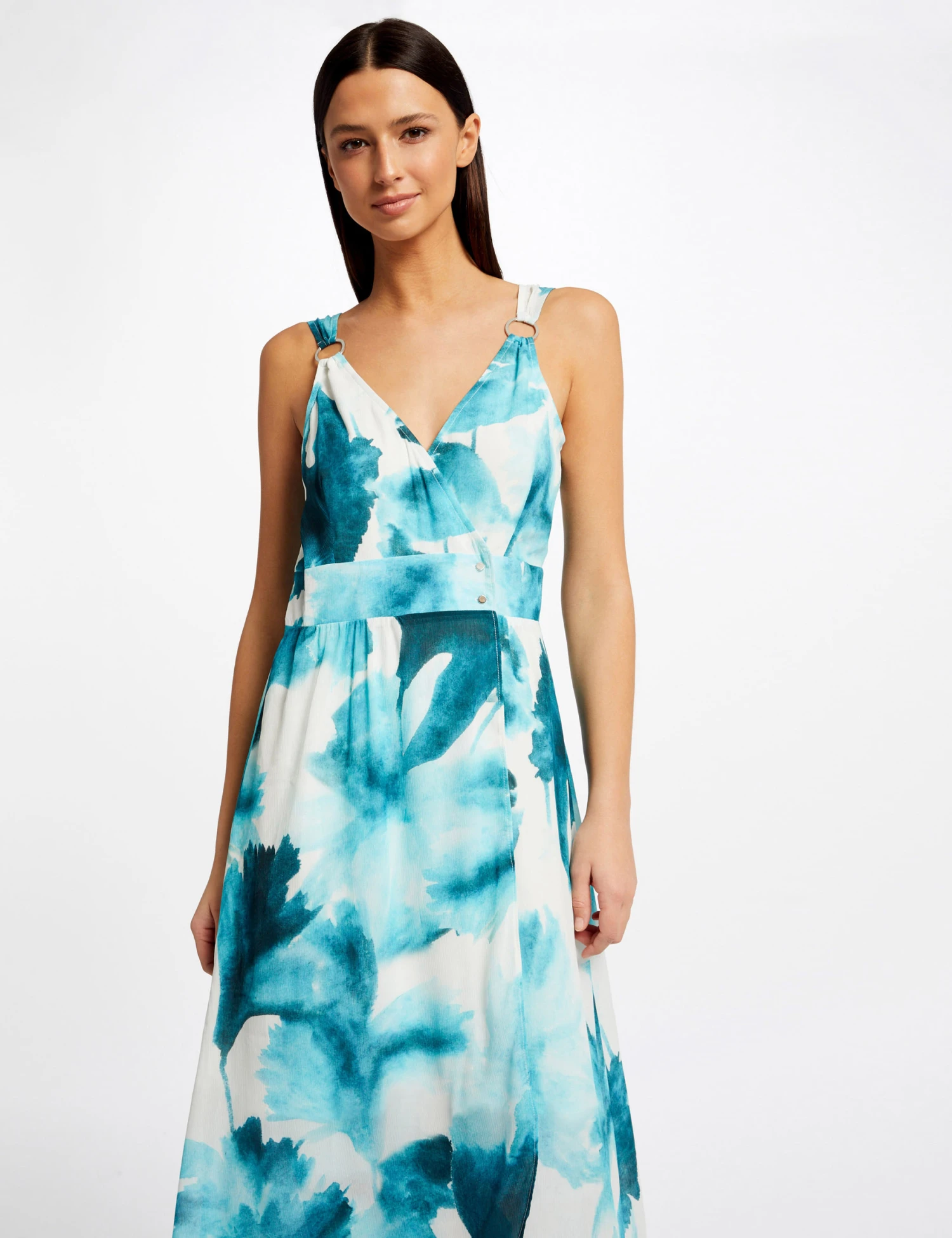 Robe Longue Portefeuille Imprimée Multico Femme 1 Robe Longue Portefeuille Imprimée Multico Femme