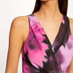 Robe Longue Trapèze Imprimé Abstrait Multico Femme 8 Robe Longue Trapèze Imprimé Abstrait Multico Femme -Morgandetoi Boutique robe longue trapeze imprime abstrait multico femme vue6 32536300933560900