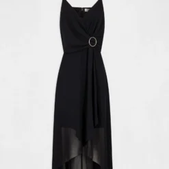 Robe Mi-longue à Fines Bretelles Marine Femme -Morgandetoi Boutique robe mi longue a fines bretelles marine femme vue3 32536300931220301