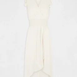 Robe Midi évasée Fluide Drapée Smockée Ecru Moyen Femme -Morgandetoi Boutique robe midi evasee fluide drapee smockee ecru moyen femme vue3 32536300942730213