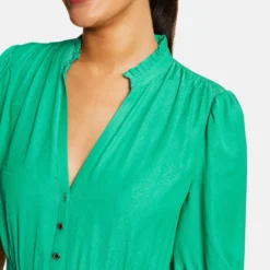 Robe Midi évasée Imprimé Cachemire Vert Moyen Femme -Morgandetoi Boutique robe midi evasee imprime cachemire vert moyen femme vue4 32536300932860608