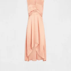 Robe Midi Trapèze Asymétrique Rose Moyen Femme -Morgandetoi Boutique robe midi trapeze asymetrique rose moyen femme vue3 32536300938680514
