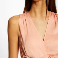 Robe Midi Trapèze Asymétrique Rose Moyen Femme -Morgandetoi Boutique robe midi trapeze asymetrique rose moyen femme vue6 32536300938680514