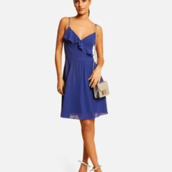 Robe Patineuse Avec Col Cache-coeur Bleu Electrique Femme 9 Robe Patineuse Avec Col Cache-coeur Bleu Electrique Femme -Morgandetoi Boutique robe patineuse avec col cache coeur bleu electrique femme vue5 32536300931690314