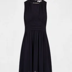 Robe Patineuse Avec Détail Chaîne Marine Femme -Morgandetoi Boutique robe patineuse avec detail chaine marine femme vue3 32536300938690301