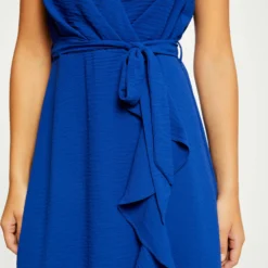 Robe Portefeuille Fluide Ceinturée Bleu Electrique Femme 8 Robe Portefeuille Fluide Ceinturée Bleu Electrique Femme -Morgandetoi Boutique robe portefeuille fluide ceinturee bleu electrique femme vue6 32536300950480314