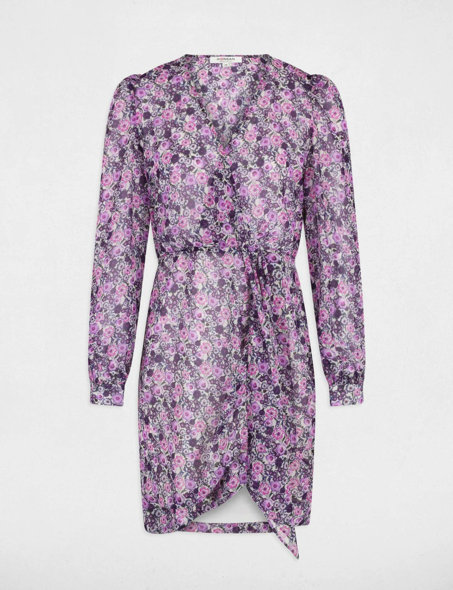 Robe Portefeuille Imprimé Floral Multico Femme 5 Robe Portefeuille Imprimé Floral Multico Femme – Image 5