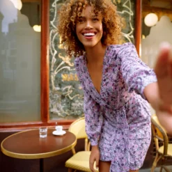 Robe Portefeuille Imprimé Floral Multico Femme 11 Robe Portefeuille Imprimé Floral Multico Femme -Morgandetoi Boutique robe portefeuille imprime floral multico femme vue4 32536300941380900 scaled