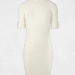 Robe Pull Ajustée Manches Courtes Ivoire Femme 8 Robe Pull Ajustée Manches Courtes Ivoire Femme -Morgandetoi Boutique robe pull ajustee manches courtes ivoire femme vue3 32536300950030203