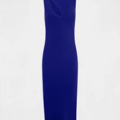 Robe Pull Longue Ajustée Avec Fente Bleu Moyen Femme 8 Robe Pull Longue Ajustée Avec Fente Bleu Moyen Femme -Morgandetoi Boutique robe pull longue ajustee avec fente bleu moyen femme vue3 32536300950040316