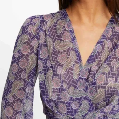 Robe Trapèze Imprimé Cachemire Multico Femme -Morgandetoi Boutique robe trapeze imprime cachemire multico femme vue4 32536300923220900