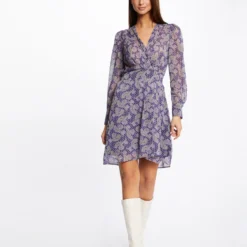 Robe Trapèze Imprimé Cachemire Multico Femme -Morgandetoi Boutique robe trapeze imprime cachemire multico femme vue5 32536300923220900