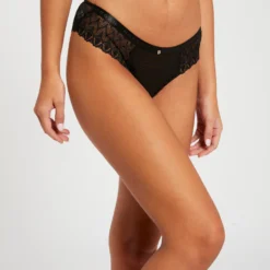 Shorty En Dentelle Noir Femme
