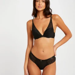 Shorty En Dentelle Noir Femme -Morgandetoi Boutique shorty en dentelle noir femme vue5 32536300957190100