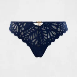Slip En Dentelle Marine Femme -Morgandetoi Boutique slip en dentelle marine femme vue3 32536300954830301