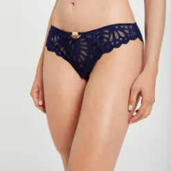Slip En Dentelle Marine Femme -Morgandetoi Boutique slip en dentelle marine femme vue5 32536300954830301