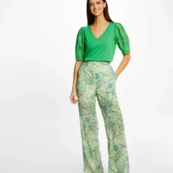 T-shirt à Manches Courtes Vert Femme -Morgandetoi Boutique t shirt a manches courtes vert femme vue5 32536300939250600