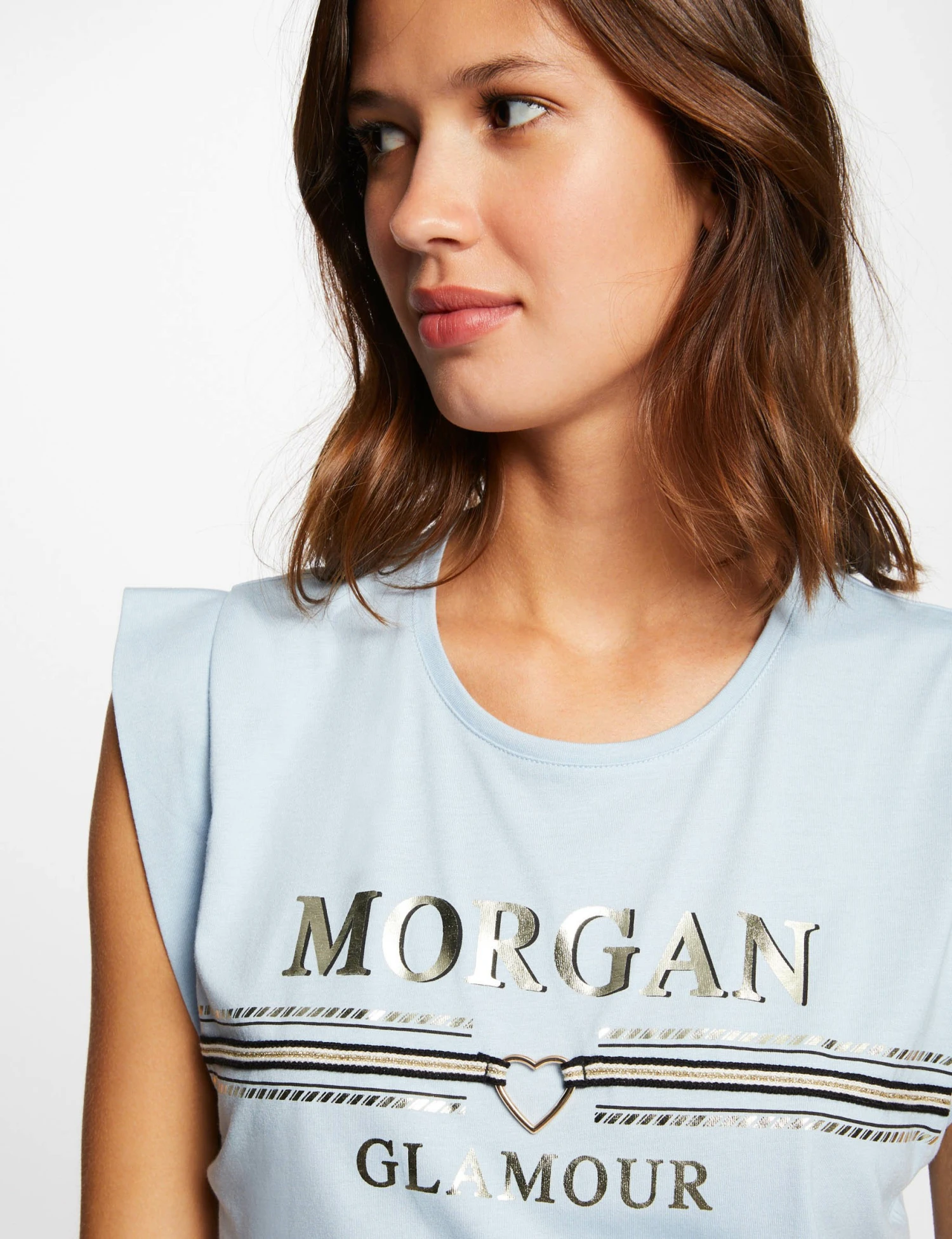 T-shirt Manches Courtes à Inscription Ciel Femme 5 T-shirt Manches Courtes à Inscription Ciel Femme – Image 5