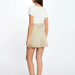 T-shirt Manches Courtes à Inscription Ecru Femme 7 T-shirt Manches Courtes à Inscription Ecru Femme -Morgandetoi Boutique t shirt manches courtes a inscription ecru femme vue5 32536300931030201