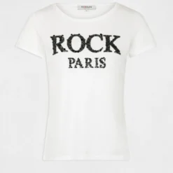 T-shirt Manches Courtes à Inscription Noir Femme 8 T-shirt Manches Courtes à Inscription Noir Femme -Morgandetoi Boutique t shirt manches courtes a inscription noir femme vue3 32536300942010100