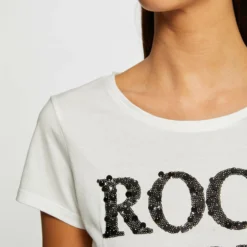 T-shirt Manches Courtes à Inscription Noir Femme 9 T-shirt Manches Courtes à Inscription Noir Femme -Morgandetoi Boutique t shirt manches courtes a inscription noir femme vue4 32536300942010100