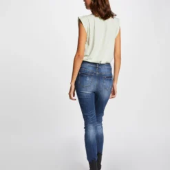 T-shirt Manches Courtes à Inscription Vert Clair Femme -Morgandetoi Boutique t shirt manches courtes a inscription vert clair femme vue2 32536300883890607