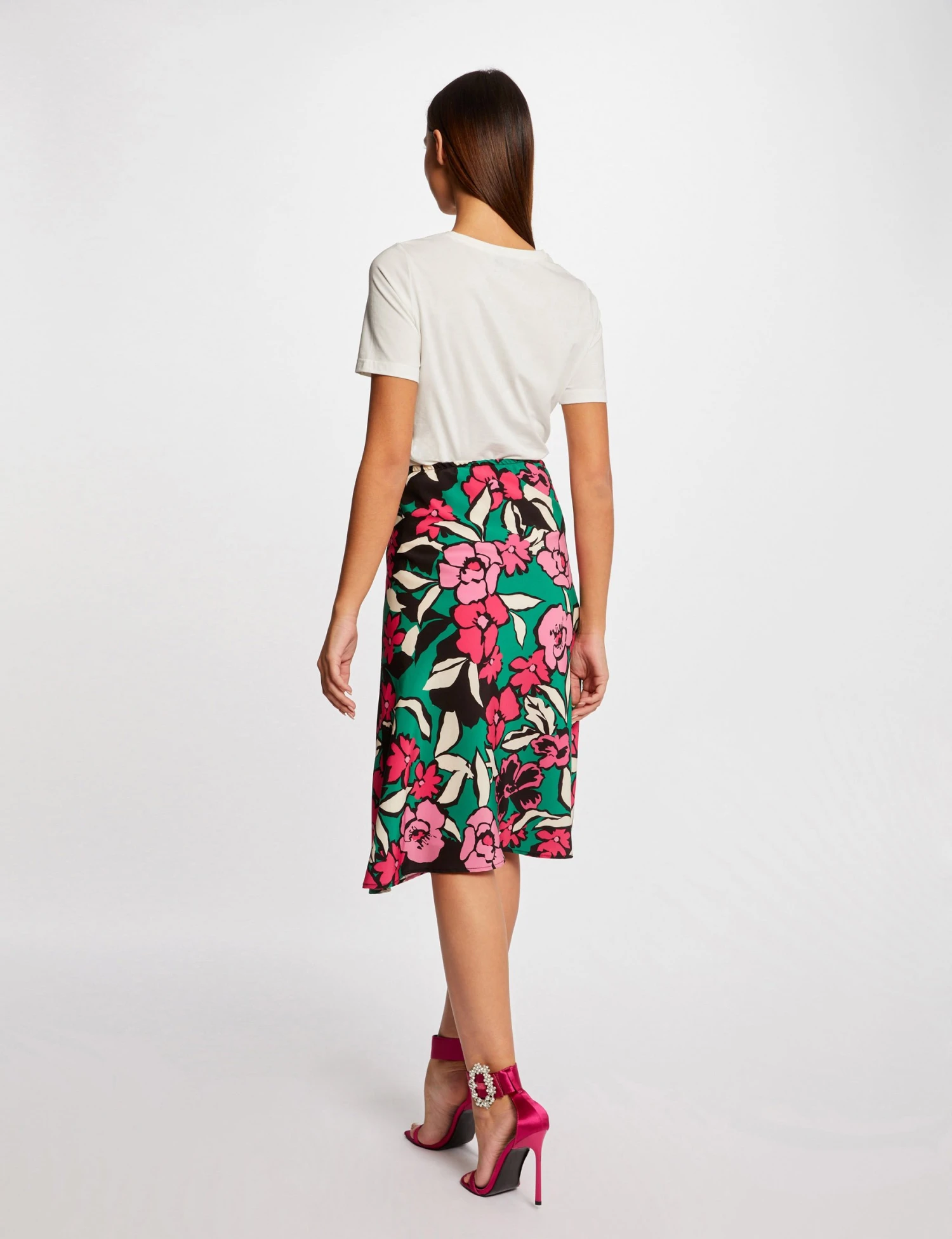 T-shirt Manches Courtes Avec Dentelle Ecru Femme 2 T-shirt Manches Courtes Avec Dentelle Ecru Femme – Image 2