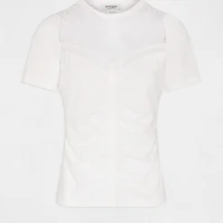 T-shirt Manches Courtes Avec Dentelle Ecru Femme 8 T-shirt Manches Courtes Avec Dentelle Ecru Femme -Morgandetoi Boutique t shirt manches courtes avec dentelle ecru femme vue3 32536300928590201