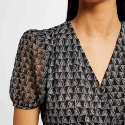 T-shirt Manches Courtes Ballons Imprimé Multico Femme -Morgandetoi Boutique t shirt manches courtes ballons imprime multico femme vue4 32536300958860900