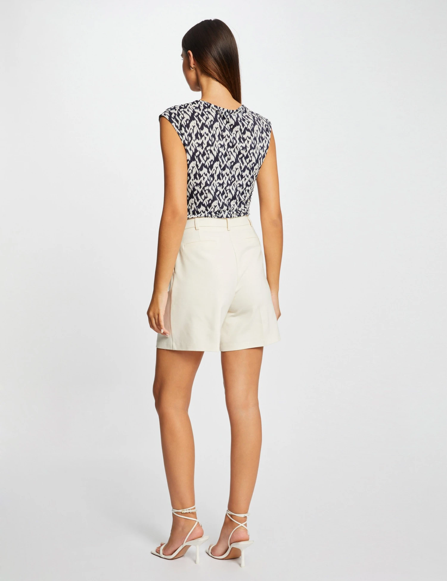 T-shirt Manches Courtes Imprimé Abstrait Multico Femme 2 T-shirt Manches Courtes Imprimé Abstrait Multico Femme – Image 2